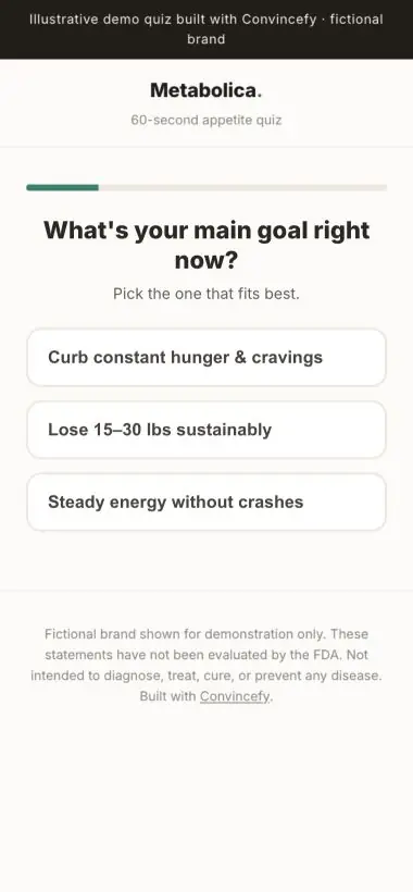 Natural GLP-1 support demo preview